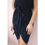 Kesi Tied dress with a clutch bottom navy blue | ePonuda.com