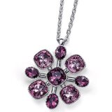  Ženski oliver weber fire amethyst lanČiĆ sa ljubiČastim swarovski kristalima ( 12245.219 ) Cene