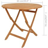  5-dijelni vrtni blagovaonski set od masivne tikovine | shoptok.hr