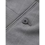 Ombre Men's classic cut pants in a delicate check - grey | Shoptok.si