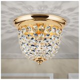 Orion dlu 1840/26 - kristalno plafonsko svetlo plafond, 1xE27/40W/230V, prečnik 26 cm, zlatno | Eponuda.com