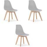  Set od 3 OSKAR stolice - siva | shoptok.hr