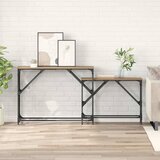 vidaXL Konzolna stolica 2 pcs Umjetnički hrast 100 x 28 x 75 cm | shoptok.hr