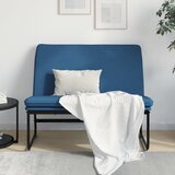  Klupa plava 100 x 75 x 76 cm od tkanine | shoptok.hr