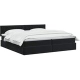  Krevet s od storage s uzglavljem Crna 200 x 200 cm Baršun | shoptok.hr