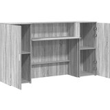  Sprejemna miza siva sonoma 180x50x103,5 cm inženirski les | Shoptok.si