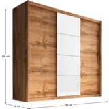 Kondela Garderobna omara z drsnimi vrati, hrast wotan, 235x216, CHIARA | Shoptok.si