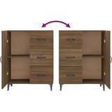  Komoda boja smeđeg hrasta 69,5x34x90 cm od konstruiranog drva | shoptok.hr