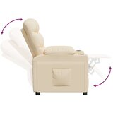  Naslonjač od tkanine krem - Krema 1 | shoptok.hr