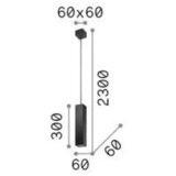 Ideal Lux VISEČA LED-SVETILKA Sky SP1 3000 K | Shoptok.si