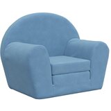 Maison Chic Raztegljiv Otroški kavč - Otroški divan - Otroški sedež moder mehak pliš, (21729671) | Shoptok.si