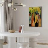  Slika - August Macke – Walker under trees (Walker in the park) 60x90 U prirodnom drvenom okviru | shoptok.hr