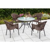 Gardenson Set Vrtnih Sedežev Ravenna, Temno Rjava, 2 Kos | Shoptok.si