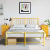  Noćni ormarići 2 kom boja senfa 34,5 x 39 x 62 cm čelični | shoptok.hr