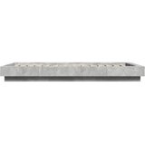  Okvir kreveta s LED svjetlima boja betona 90 x 200 cm drveni | shoptok.hr