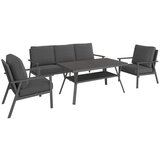 Beldano Lounge Garnitura Genua, Črna, Antracit, 4-Delno Cene