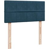 Box spring krevet s madracem plavi 90x200 cm baršunasti | shoptok.hr