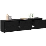 TV ormar Crni hrast 165 x 34 x 40 cm Konstruirano drvo | shoptok.hr