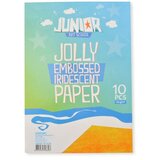 Junior jolly Embossed Iridescent Paper, sjajni papir, A4, 10K, odaberite nijansu Žuta Cene
