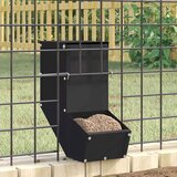 vidaXL Hranilica za zečeve Crna 17.5 x 26 x 28.5 cm | shoptok.hr