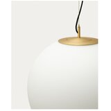 Kave Home Bela/v zlati barvi viseča svetilka s steklenim senčilom ø 10 cm Brisia – | Shoptok.si