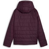 Puma ženska jakna ess hoodded padded, 848940-44, boja višnje