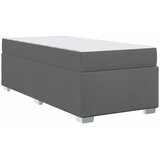  Krevetna konstrukcija s madracem Tamno siva 90 x 200 cm tkanina | shoptok.hr