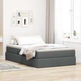 vidaXL Krevet s madracem i skladištem Tamno siva 120 x 200 cm | shoptok.hr