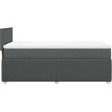 vidaXL Krevet s oprugama i madracem tamnosivi 90 x 190 cm od tkanine | shoptok.hr