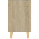 vidaXL Nočna omarica z lesenimi nogami sonoma hrast 40x30x50 cm, (20808687) | Shoptok.si