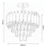 Brilagi plafonski luster eclipse 5xE14/10W/230V prečnik 38 cm zlatni | Eponuda.com