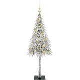 vidaXL Božično drevo med 150 LED z stojalom Bela 120 cm PE in jeklo | Shoptok.si