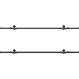 Pribor za klizna vrata 427 cm čelični crni | shoptok.hr