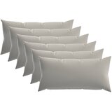  Presvlaka za jastuk 6 pcs HEERLEN Siva 40 x 80 cm Poliester | shoptok.hr