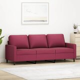 vidaXL Kavč trosed vinsko rdeč 180 cm žamet | Shoptok.si