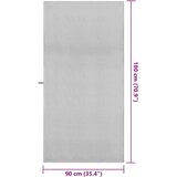 vidaXL Sportski Ručnici 2 pcs Siva 180 x 90 cm Poliester i poliamid | shoptok.hr