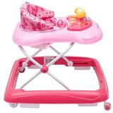 Baby Mix hodalica sa silikonskim kotačima roza | shoptok.hr