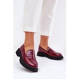 Boto Ladies Patent Moccasins With Decoration Bordeaux Nallae | Shoptok.si