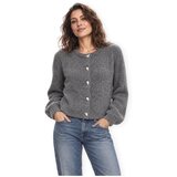 Only Telovniki & Jope Amber Cardigan - Medium Grey Melange Siva Cene
