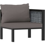  Modularna kutna sofa od poliratana s lijevim naslonom antracit Cijene