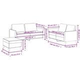  3-dijelni set sofa s jastucima krem od umjetne kože | shoptok.hr