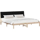  Krevetni okvir s tapiciranim uzglavljem Smeđa 200 x 200 cm | shoptok.hr