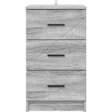  Noćni ormar Sivi hrast sonoma 38 x 38 x 66 cm Konstruirano drvo | shoptok.hr