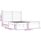 Okvir za krevet od masivne borovine 140 x 200 cm | shoptok.hr