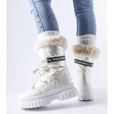 Gemre Beige insulated snow boots with Giorgio lettering | ePonuda.com