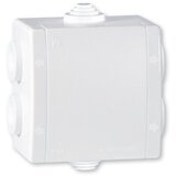 Aling Conel Nadžbukna razvodna kutija razvodana kutija 80x80 mm, IP54, 6 uvoda, bijela Cijene