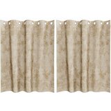  Baršunaste zavjese sa zavjesama 2 pcs Krema 140 x 140 cm Baršun | shoptok.hr