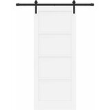  Klizna vrata Bijela 83 x 202 cm Masivna borovina | shoptok.hr
