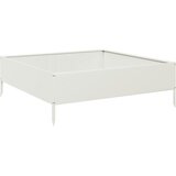  Povišena vrtna gredica bijeli 100x100x33,5 cm od čelika | shoptok.hr