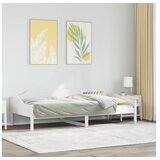 vidaXL Okvir kreveta bez madraca bijeli 90 x 200 cm masivna borovina | shoptok.hr